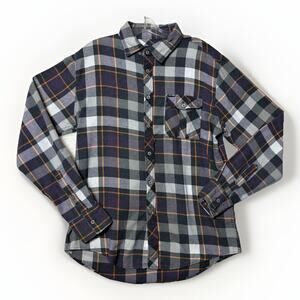 Zoo York Shirt Mens Large Plaid Flannel Button Up Skater Adult EUC